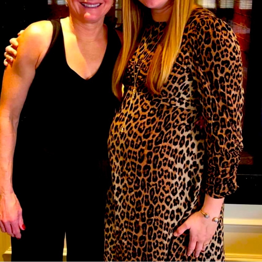H&M leopard maternity dress